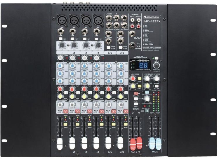 OMNITRONIC LMC-1422FX USB Mischpult