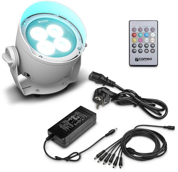 Cameo DROP® B4 SET - Akkubetriebenes Outdoor Uplight inkl. Netzteil