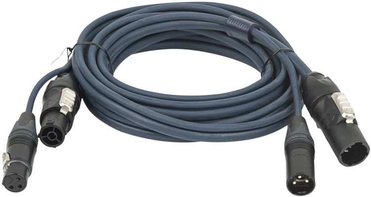 DAP-Audio FP-13 Hybrid Cable - powerCON TRUE1 & 3-pin XLR - DMX / Power DMX & Strom - 10 m