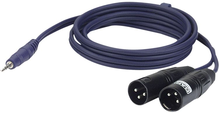 DAP-Audio FL46 - stereo mini Jack > 2 XLR/M 3 p. 3 m