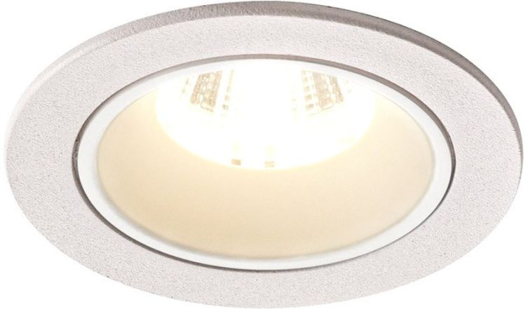 SLV NUMINOS® DL S, Indoor LED Deckeneinbauleuchte weiß/weiß 4000K 55° inkl. Blattfedern