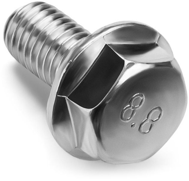 Adam Hall Hardware 54M6X30 - Sperrzahn Schraube M6x30 mm, Stahl verzinkt, selbstsichernd