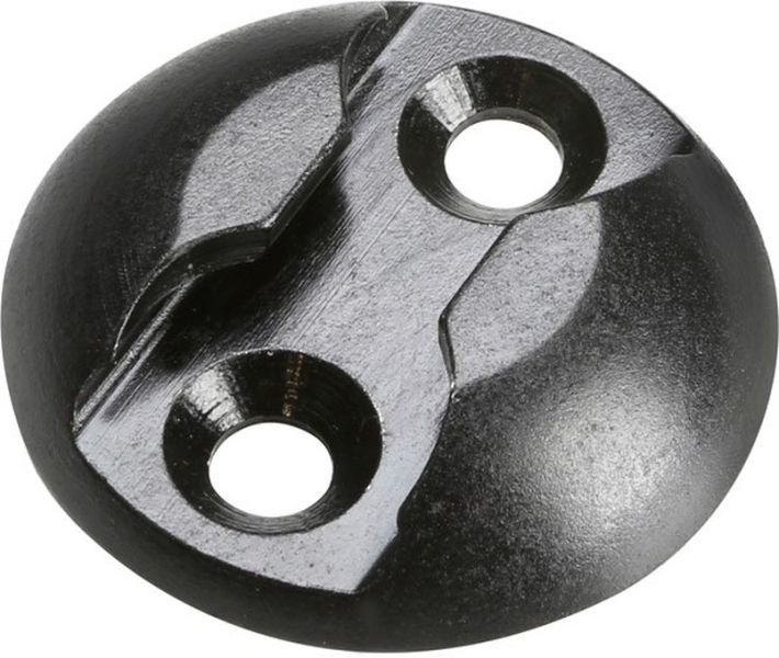 Adam Hall Hardware 5725 B Ösenbefestigungsscheibe. Alu-Zurrpunkt, Schwarz