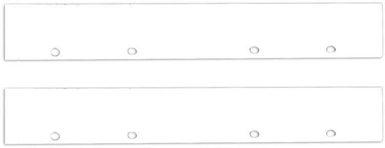 ISOLED Endkappe Alu EC128 für Curtain10 DOUBLE, 2 Stück, weiß