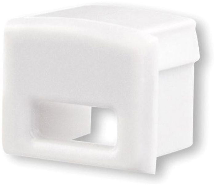 ISOLED Endkappe EC5W weiß für Profil SURF12 mit Kabeldurchführung, 1 STK