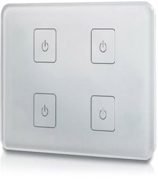 ISOLED Sys-One single color 4 Zonen Einbau-Touch-Funk-Fernbedienung, 230V AC