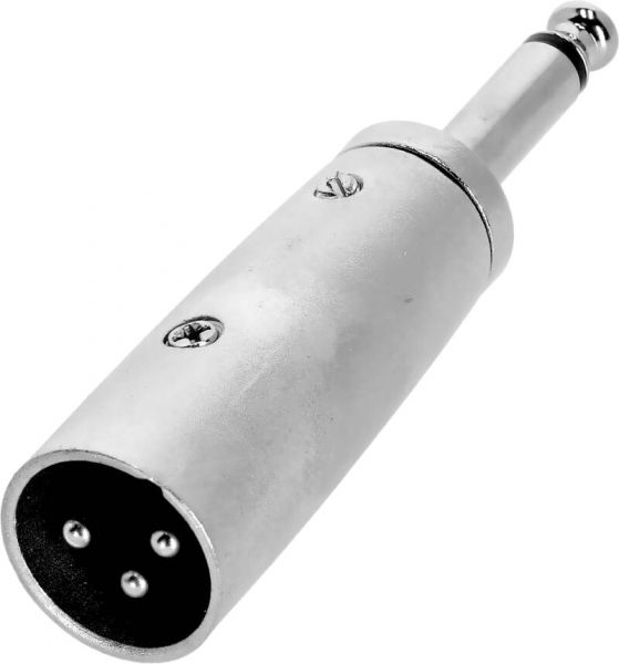 Adam Hall Connectors 4 STAR A JM2 XM3 - Adapter 6,3 mm Klinke Mono male auf XLR male