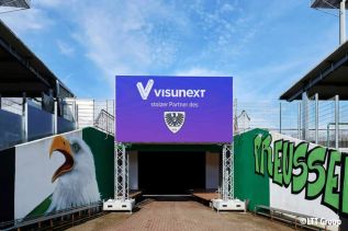 Sondertragwerk für LED-Wall im Preußen-Münster Stadion