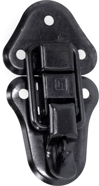 Adam Hall Hardware 1602 BLK - mittleres Aufbauschloss KTL, schwarz