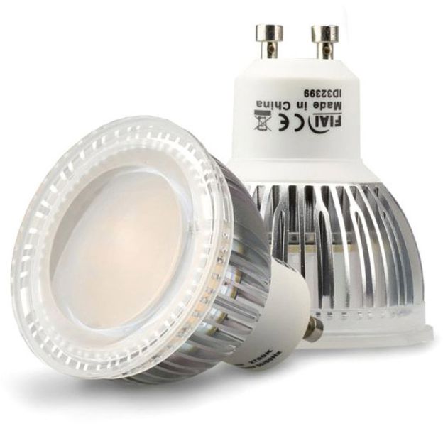 ISOLED GU10 LED Strahler 6W Glas diffuse, 120°, neutralweiß