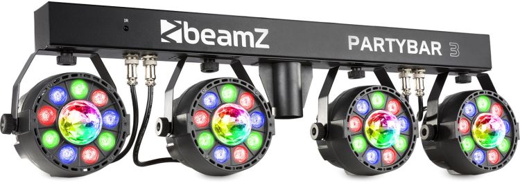 beamZ PartyBar3 4x Par mit Magic Ball