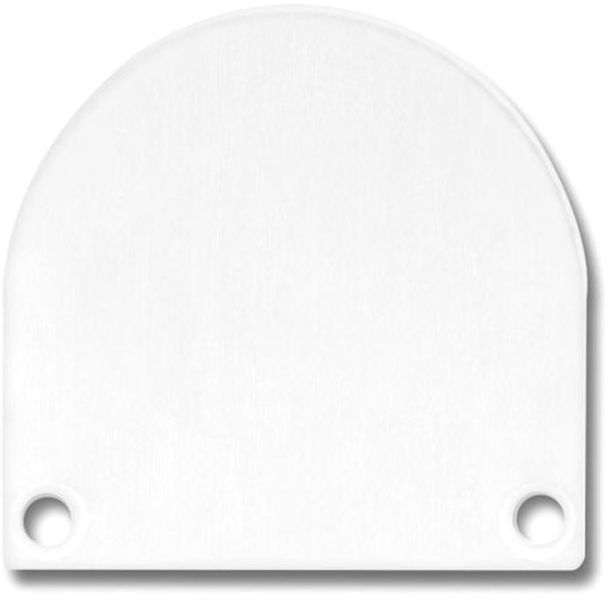 ISOLED Endkappe EC46 Alu weiß RAL 9010 für SURF/DIVE24 FLAT mit COVER13, 2 STK, inkl. Schraube