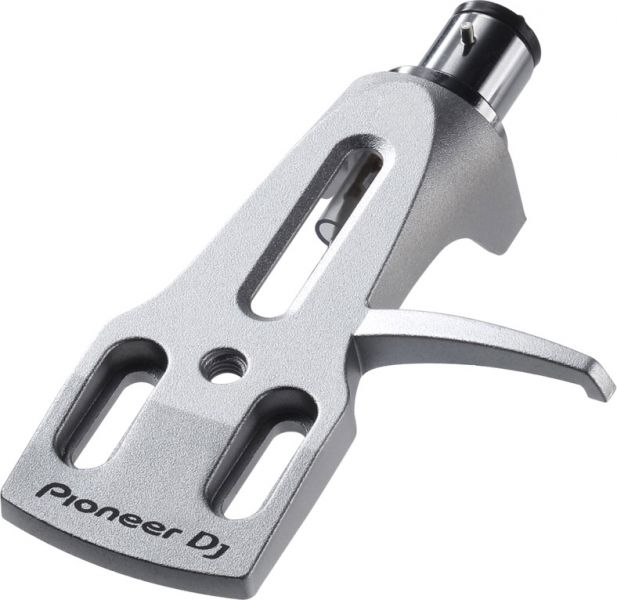 Pioneer DJ PC-HS01-S Headshell für analoge Plattenspieler, Silber