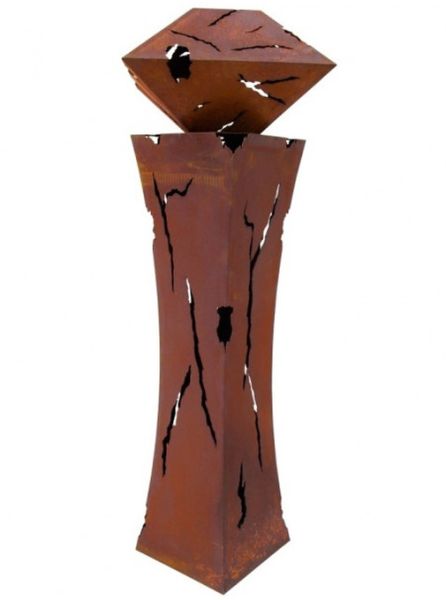 EUROPALMS Feuersäule Mystik, rostig, 130m -B-Stock-