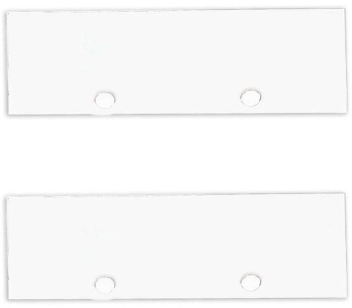 ISOLED Endkappe Alu EC126 für Curtain10 ONE, 2 Stück, weiß