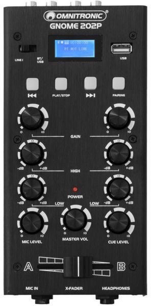 OMNITRONIC GNOME-202P Mini-Mixer schwarz