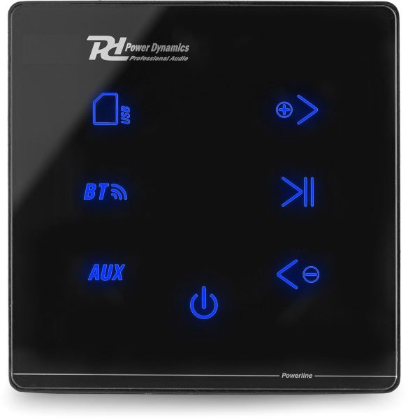Power Dynamics Powerline A50B In-Wall Audio Verstärker BT Schwarz
