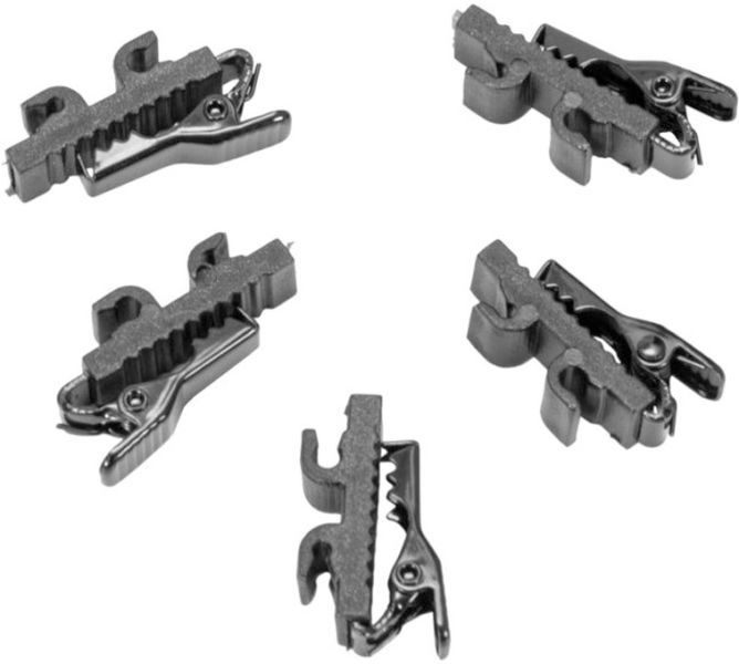 OMNITRONIC Mikrokabelclip MK2, schwarz 5x
