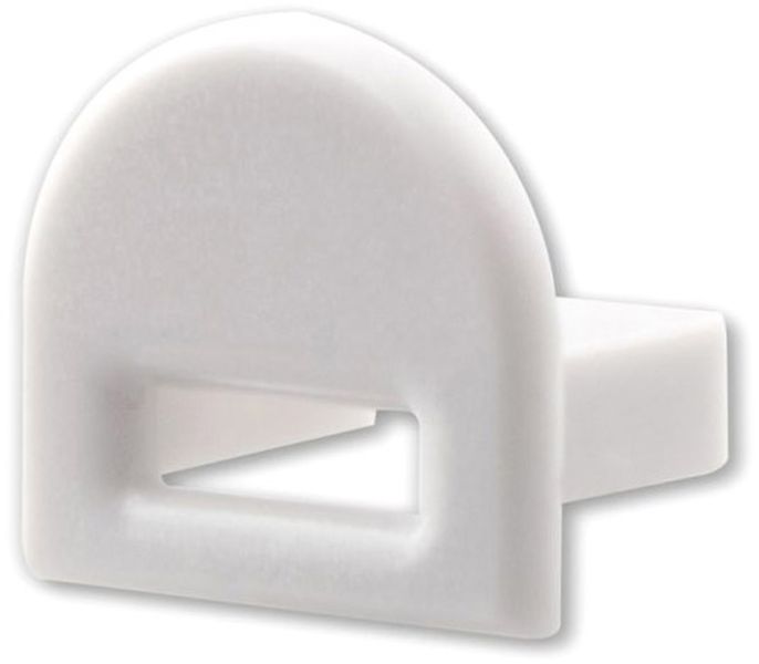 ISOLED Endkappe EC38 für SURF12 BORDERLESS FLAT mit COVER5, mit Kabeldurchführung