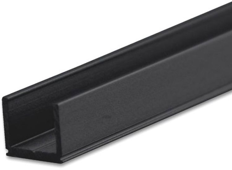 ISOLED LED Aufbauprofil SURF6 Aluminium schwarz RAL9005, 200cm