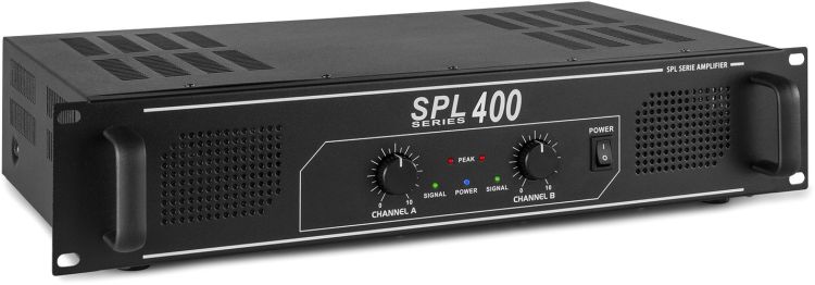 Skytec SPL 400 Verstärker 2x 200W Schwarz