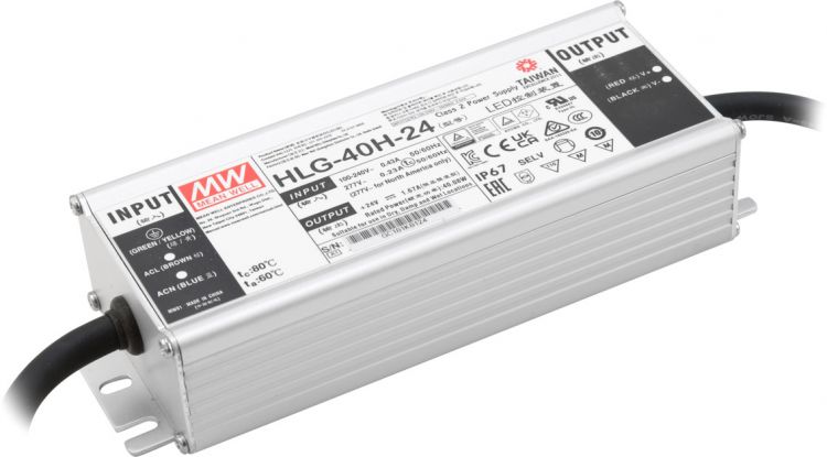 MEANWELL LED-Netzteil 40W / 24V IP67