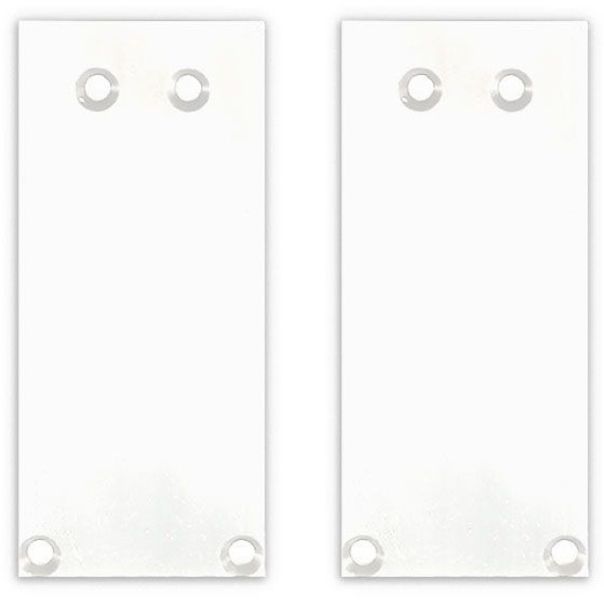 ISOLED Endkappe Alu EC130 für Curtain10 ONE HIGH, 2 Stück, weiß