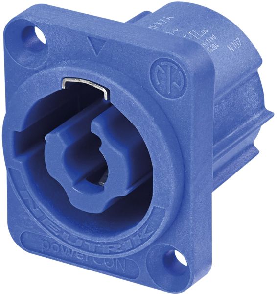 Neutrik powerCON Chassis input 20 A - Blau