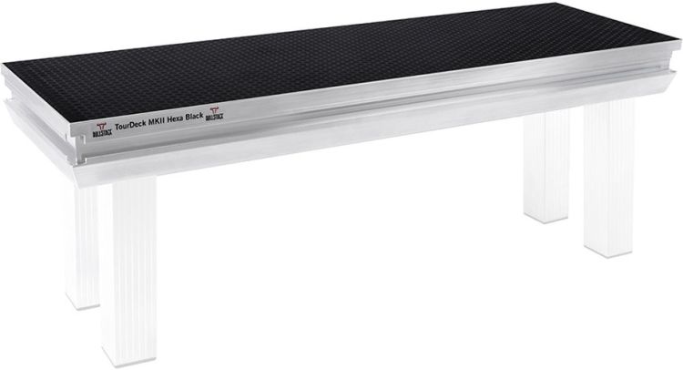 Bullstage Treppenpodest TourDeck outdoor 1x0,3m Hexa schwarz