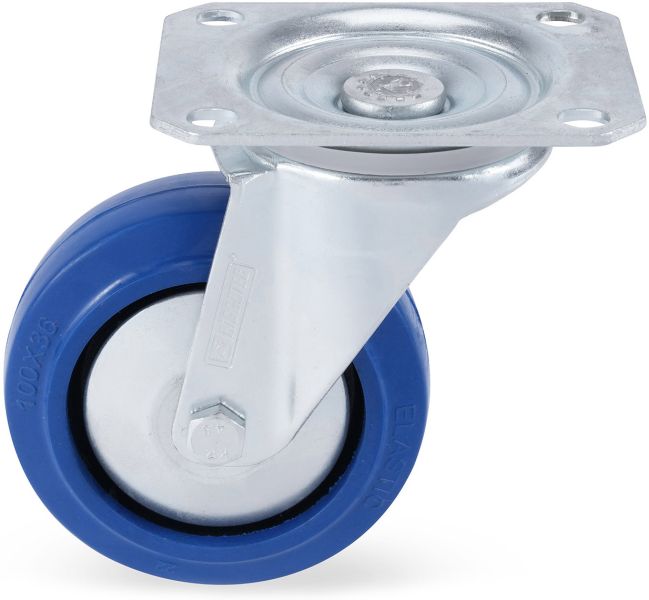 Riggatec Lenkrolle 100mm BLUE WHEEL 