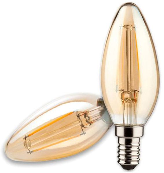 ISOLED E14 Vintage Line LED Kerze 4W ultrawarmweiß, dimmbar