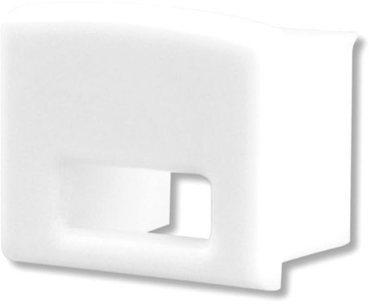 ISOLED Endkappe EC11W weiß für Profil SURF12 BORDERLESS mit Kabeldurchführung, 1 STK
