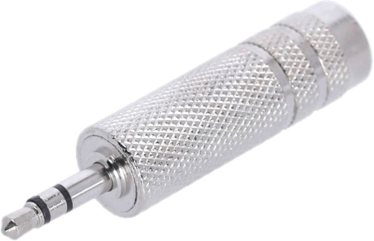 Adam Hall Connectors 4 STAR A JF3 MM3 METAL - Adapter 6,3 mm Klinkenbuchse TRS auf 3,5 mm Klinke TRS