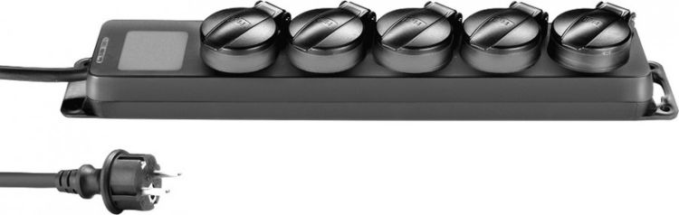 Adam Hall Accessories 8747 IP 5 5-fach Steckdosenleiste Schutzart IP44