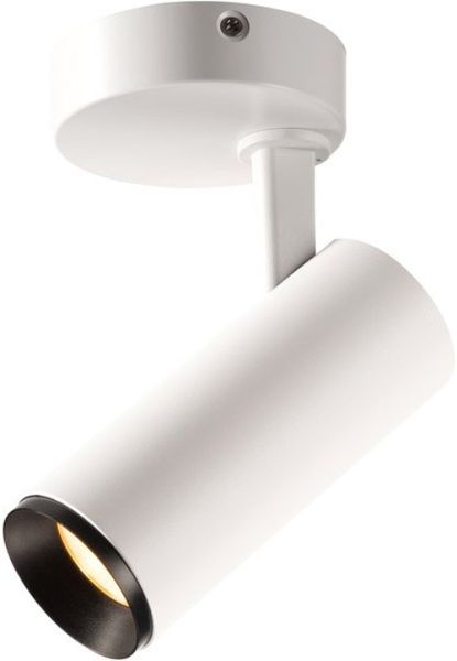 SLV NUMINOS® SPOT PHASE S, Indoor LED Deckenaufbauleuchte weiß/schwarz 2700K 60°