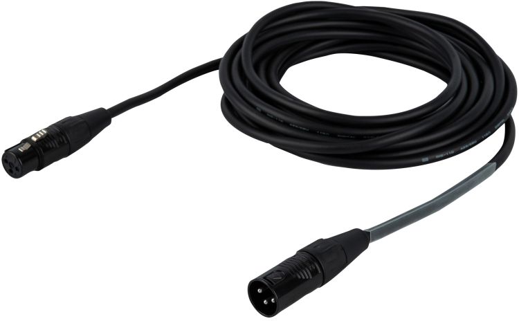DAP-Audio FLR09 - DMX/AES-EBU XLR/M 3P auf XLR/F 3P 3 m - Versilbert