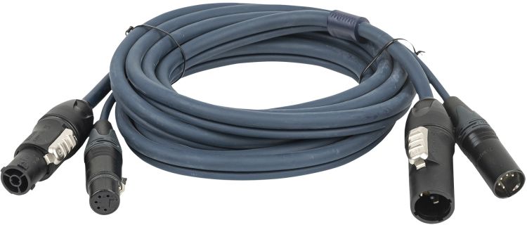 DAP-Audio FP-14 Hybrid Cable - powerCON TRUE1 & 5-pin XLR - DMX / Power DMX & Strom - 150 cm