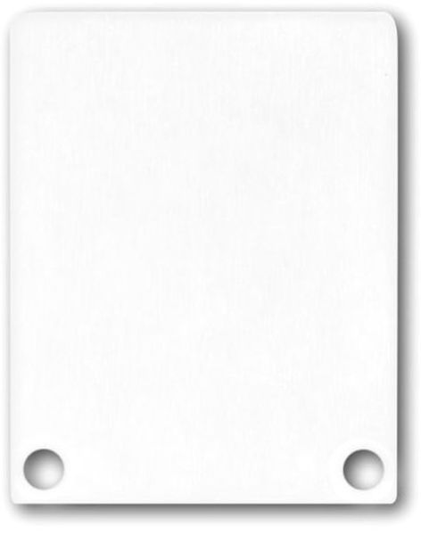 ISOLED Endkappe EC45 Alu weiß RAL 9010 für SURF/DIVE24 FLAT mit COVER12, 2 STK, inkl. Schraube