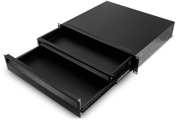 Adam Hall 19" Parts RACK DRAWER 02 DOUBLE ERGO - 19" Rackschublade 2HE