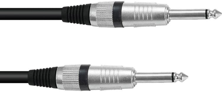 OMNITRONIC Klinkenkabel 6,3 mono 6m sw ROAD