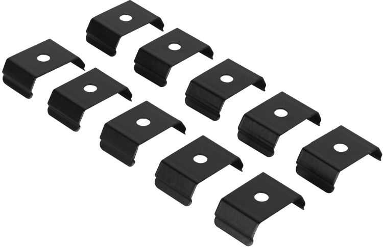Artecta Mounting Clips for Profile 25 Set mit 10 Stück - schwarz
