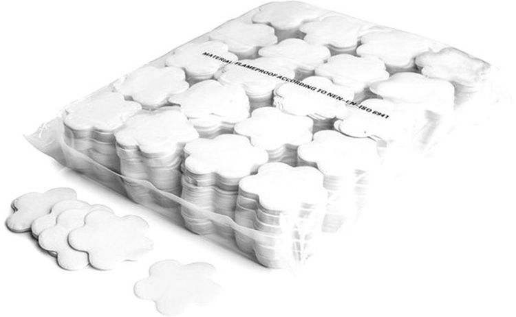 Magic FX Slowfall Konfetti Blumenförmig Ø 55mm - Weiß 1kg