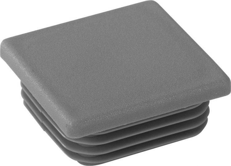 Riggatec Endkappe verkehrsgrau für 50 x 50 x 3-5 mm Rohr Vierkant