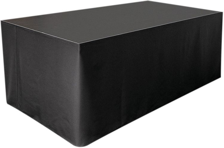 Wentex Stage Skirt MCS 300 g/m² Schwarz - 620 (W) x 80 (H) cm - glatt