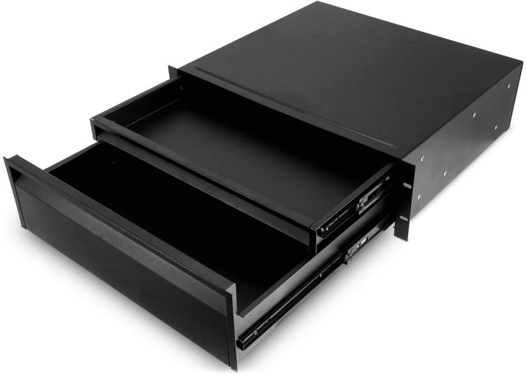 Adam Hall 19" Parts RACK DRAWER 03 DOUBLE ERGO - 19" Rackschublade 3HE