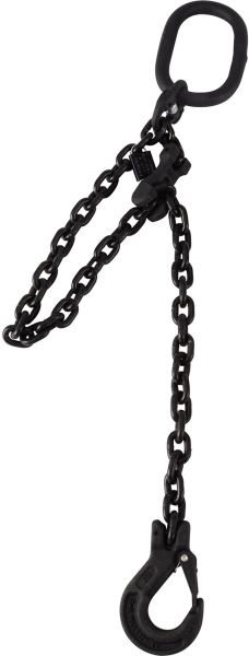 Riggatec Anschlagkette 8 mm Schwarz Güteklasse 8 - Länge: 2,0 m - 2 t