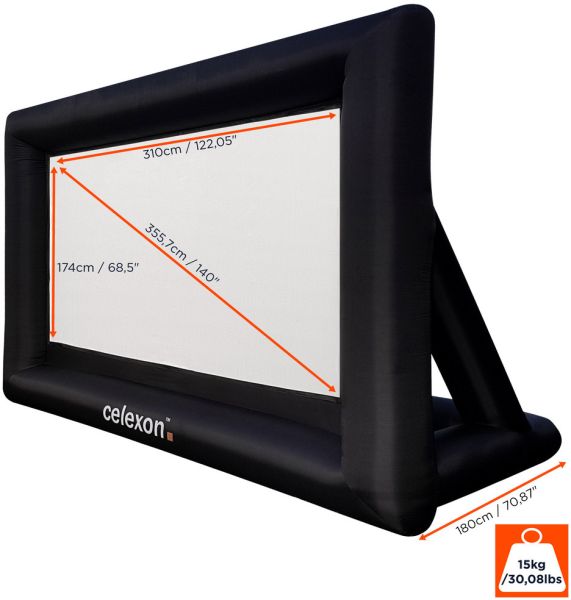 celexon aufblasbare Outdoor-Leinwand INF200
