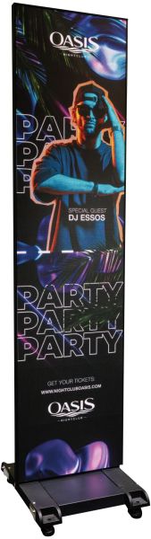 DMT Video Poster – 1.9 Mobiles LED-Posterdisplay mit integriertem Novastar-Prozessor