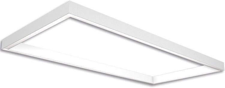 ISOLED Track48 Leuchtenrahmen H50, Innenformat 592x1192mm, weiß, exkl. Trafo