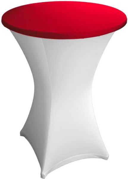 Tischplattenbezug Deckel dunkelrot für 70-80cm Stehtisch Stretch